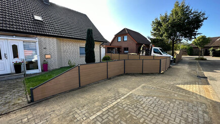 WPC Sichtschutz aus dem 2024 in 49170 Hagen a.T.W Deutschland von Zaunteam Osnabrücker Land.