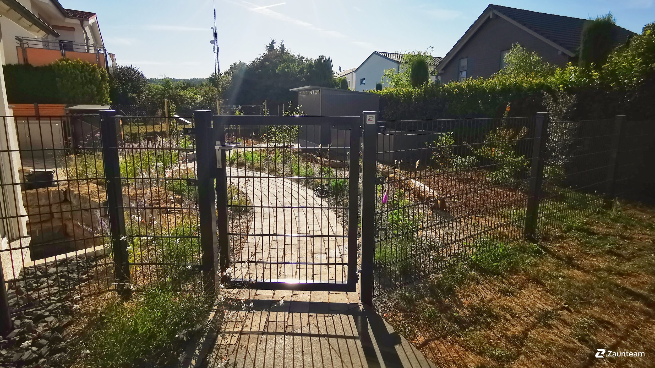Doppelstabmattenzaun aus dem 2022 in 71717 Beilstein Deutschland von Zaunteam Schwäbisch Hall.
