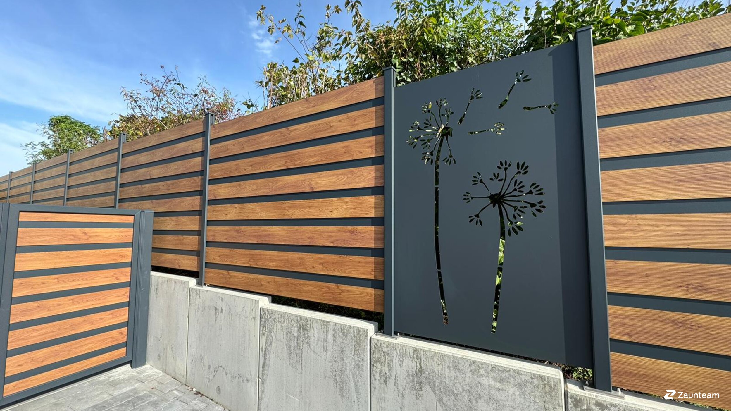 Aluminium Sichtschutz aus dem 2024 in 74544 Hirschfelden Deutschland von Zaunteam Schwäbisch Hall.