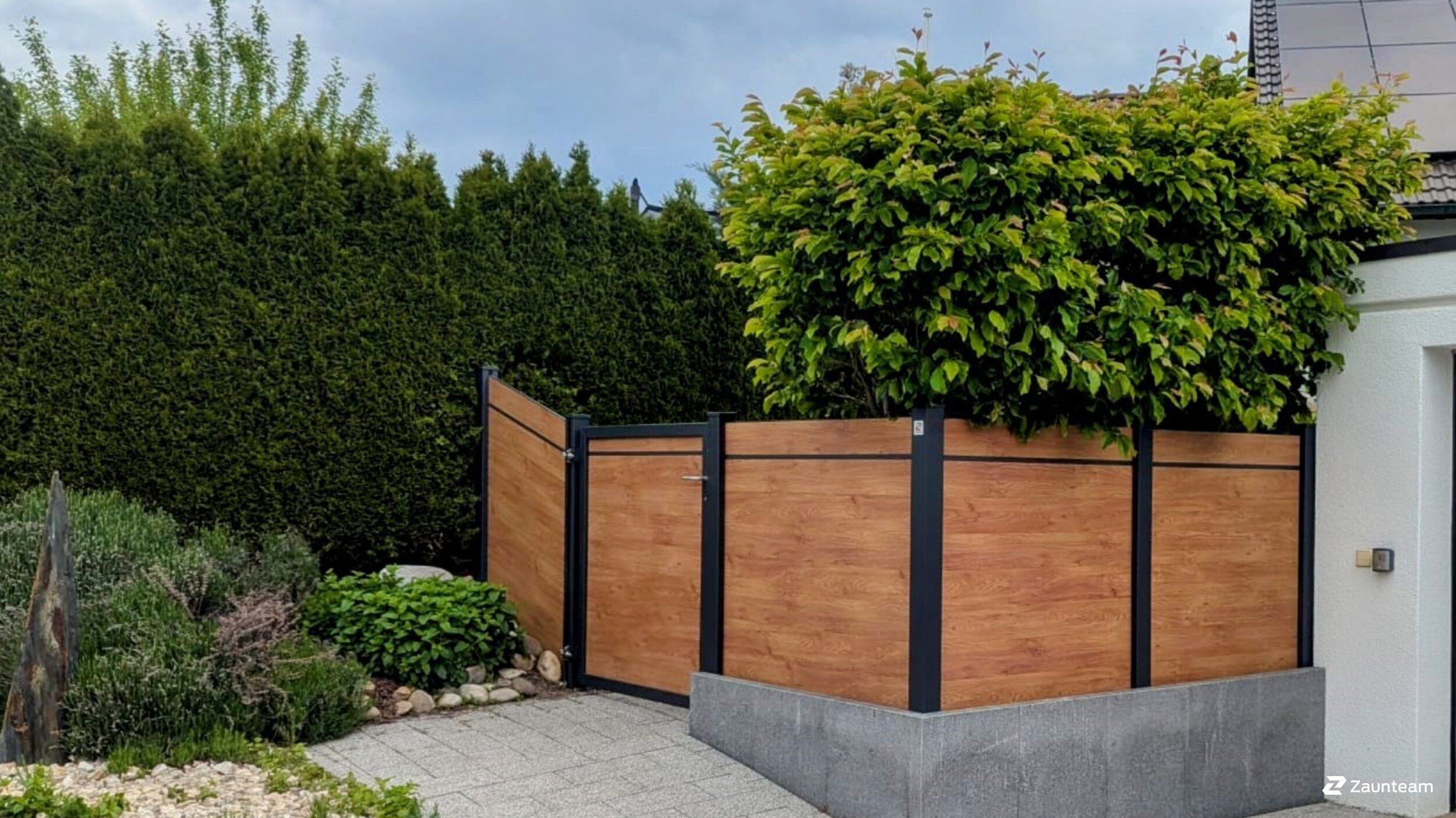 Aluminium Sichtschutz aus dem 2025 in 74544 Michelbach an der Bilz Deutschland von Zaunteam Schwäbisch Hall.