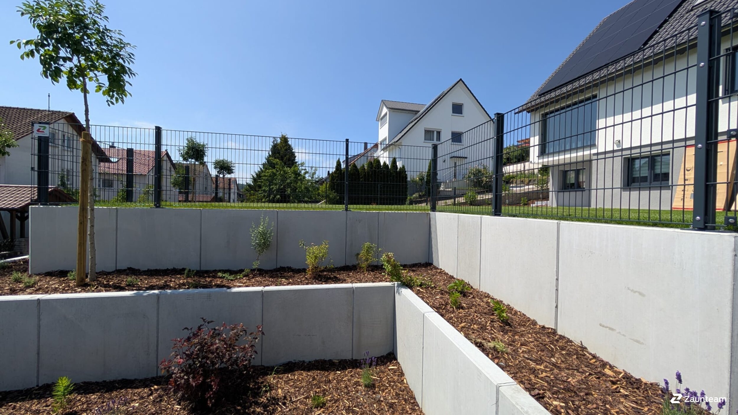 Doppelstabmattenzaun aus dem 2025 in 74405 Gaildorf Deutschland von Zaunteam Schwäbisch Hall.