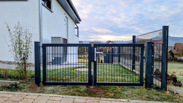 Doppelstabmattenzaun aus dem 2025 in 74405 Gaildorf Deutschland von Zaunteam Schwäbisch Hall.