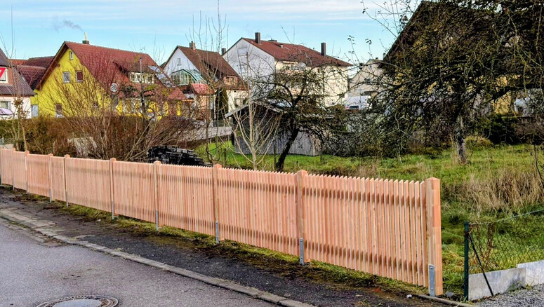 Lärchenzaun aus dem 2025 in 74405 Gaildorf Deutschland von Zaunteam Schwäbisch Hall.