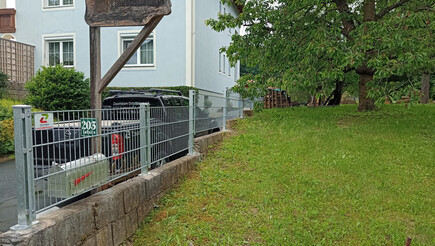 Doppelstabmattenzaun aus dem 2023 in 8233 Lafnitz Österreich von Zaunteam Oststeiermark.