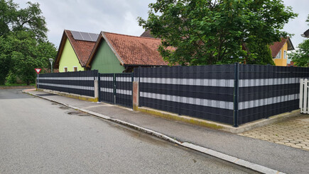 Protection brise-vue en tressage de 2024 à 7422 Riedlingsdorf Autriche de Zaunteam Oststeiermark.