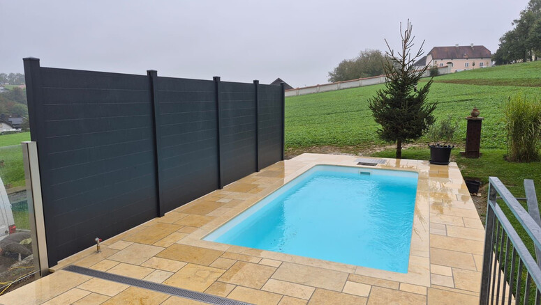 Aluminium Sichtschutz aus dem 2025 in 3324 Euratsfeld Österreich von Zaunteam Haunschmid.