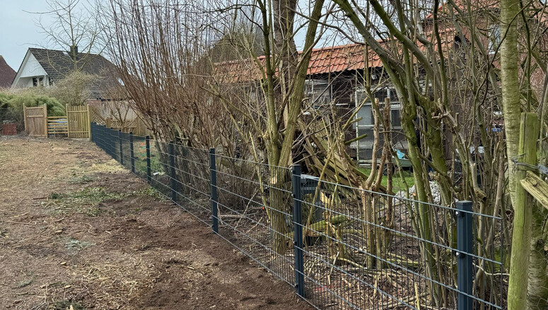 Doppelstabmattenzaun aus dem 2025 in 21640 Bliedersdorf Deutschland von Zaunteam Stade-Geestland.