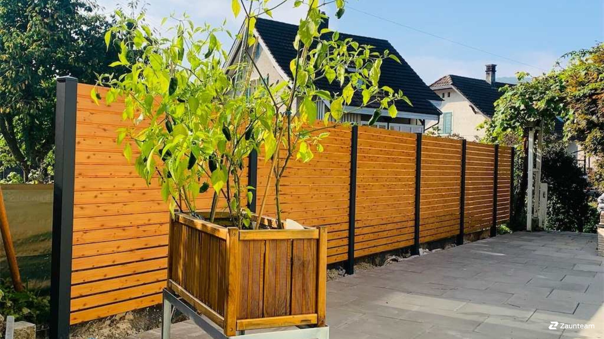 Aluminium Sichtschutz aus dem 2021 in 8427 Freienstein Schweiz von Zaunteam Neftenbach.