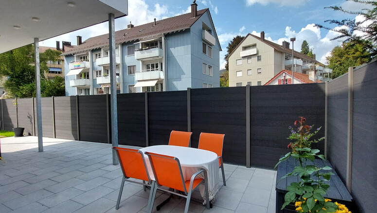 WPC Sichtschutz aus dem 2025 in 8400 Winterthur Schweiz von Zaunteam Neftenbach.