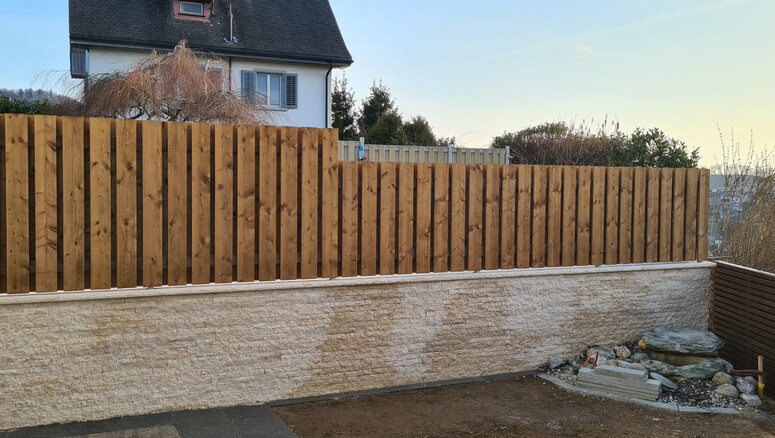 Holz Sichtschutz aus dem 2023 in 8247 Flurlingen Schweiz von Zaunteam Neftenbach.