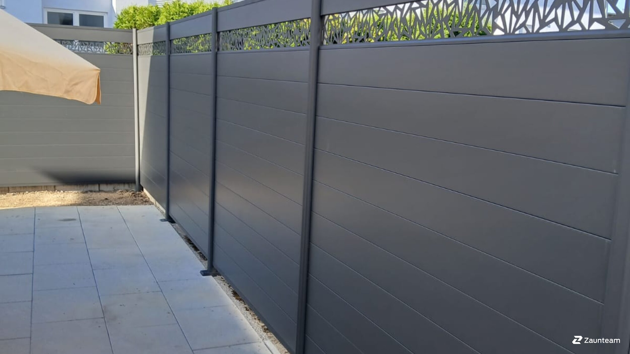 Aluminium Sichtschutz aus dem 2026 in 76547 Sinzheim Deutschland von Zaunteam Baden-Baden.