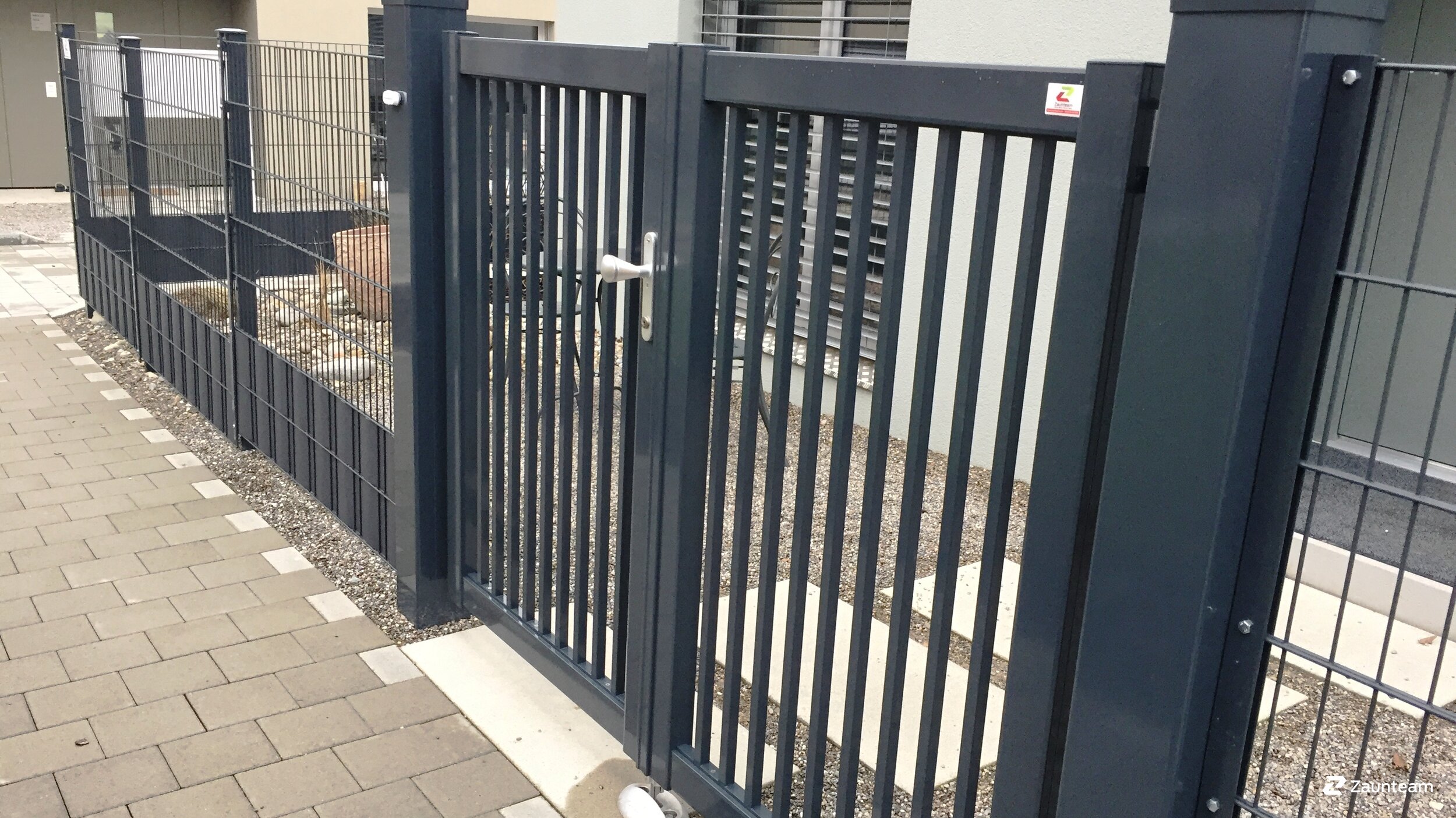 Clôture en aluminium de 2016 à 8500 Frauenfeld Suisse de Zaunteam Thurgau AG.