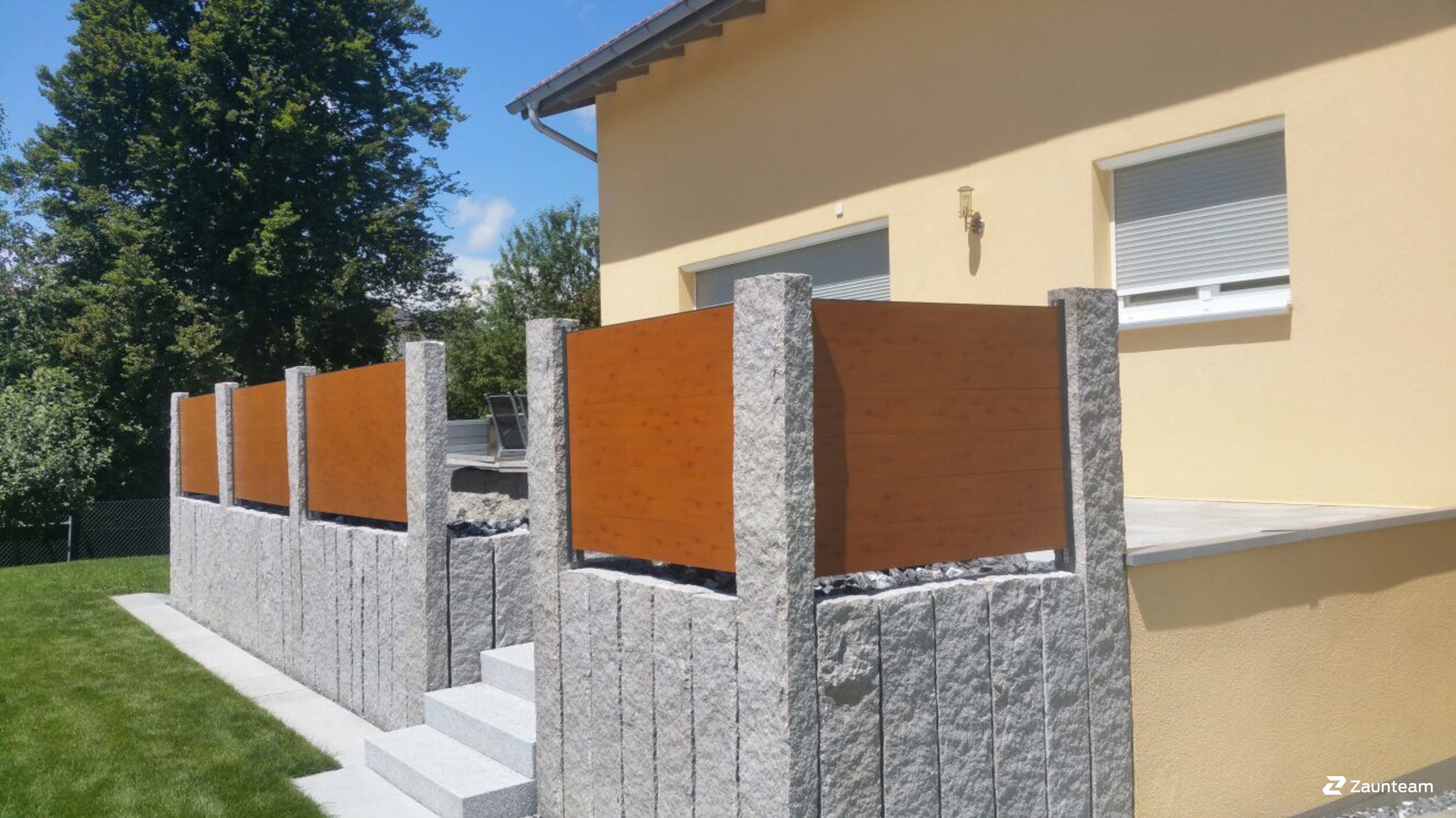 Aluminium Sichtschutz aus dem 2017 in 8252 Schlatt Schweiz von Zaunteam Thurgau AG.