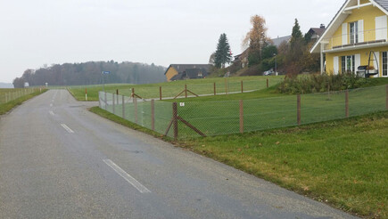 Diagonalgeflecht aus dem 2016 in 8524 Buch bei Frauenfeld Schweiz von Zaunteam Thurgau AG.