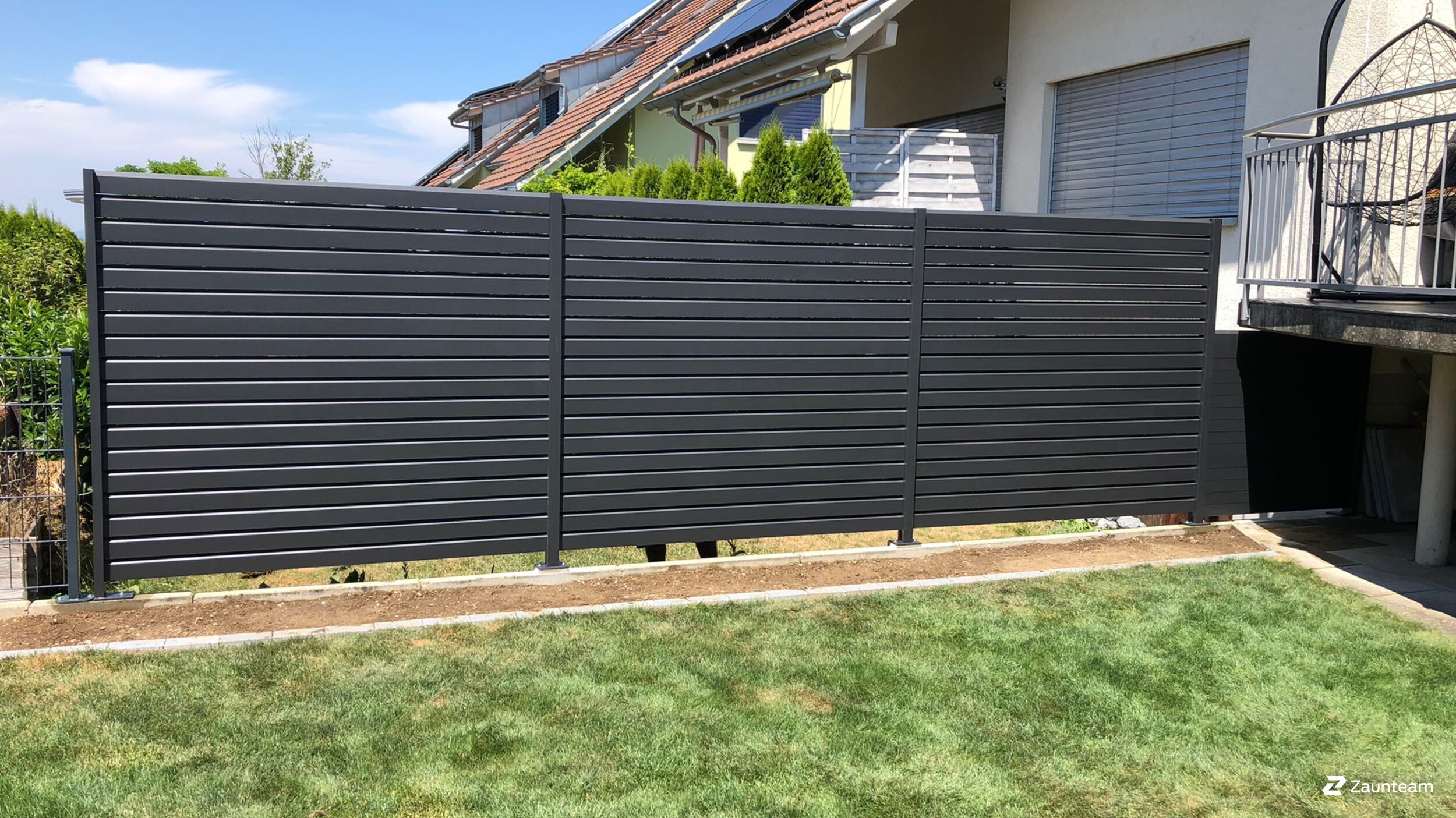 Aluminium Sichtschutz aus dem 2022 in 8547 Gachnag Schweiz von Zaunteam Thurgau AG.