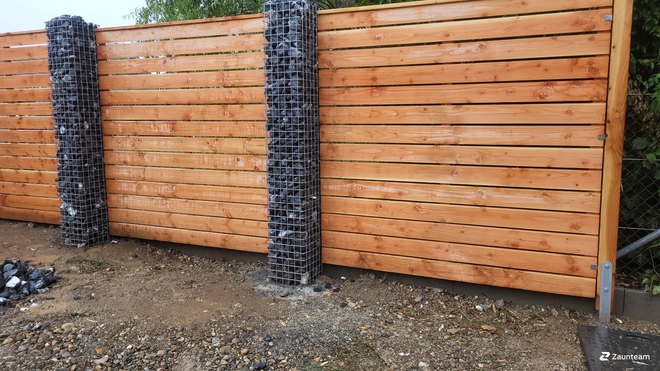 Gabionen Steinkörbe aus dem 2022 in 8261 Hemishofen Schweiz von Zaunteam Thurgau AG.