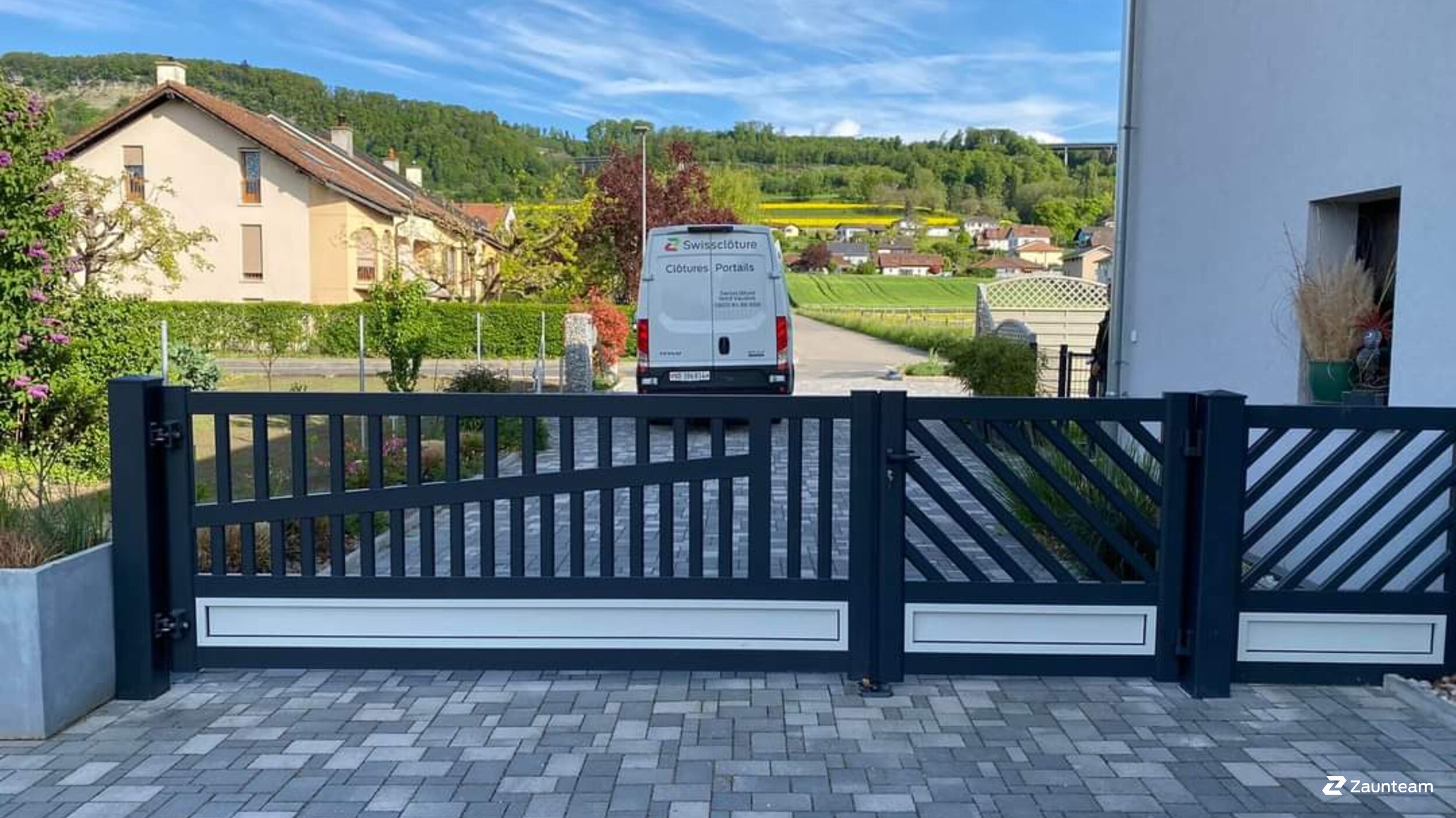 Aluzaun aus dem 2022 in 1462 Yvonand Schweiz von Swissclôture Nord Vaudois.