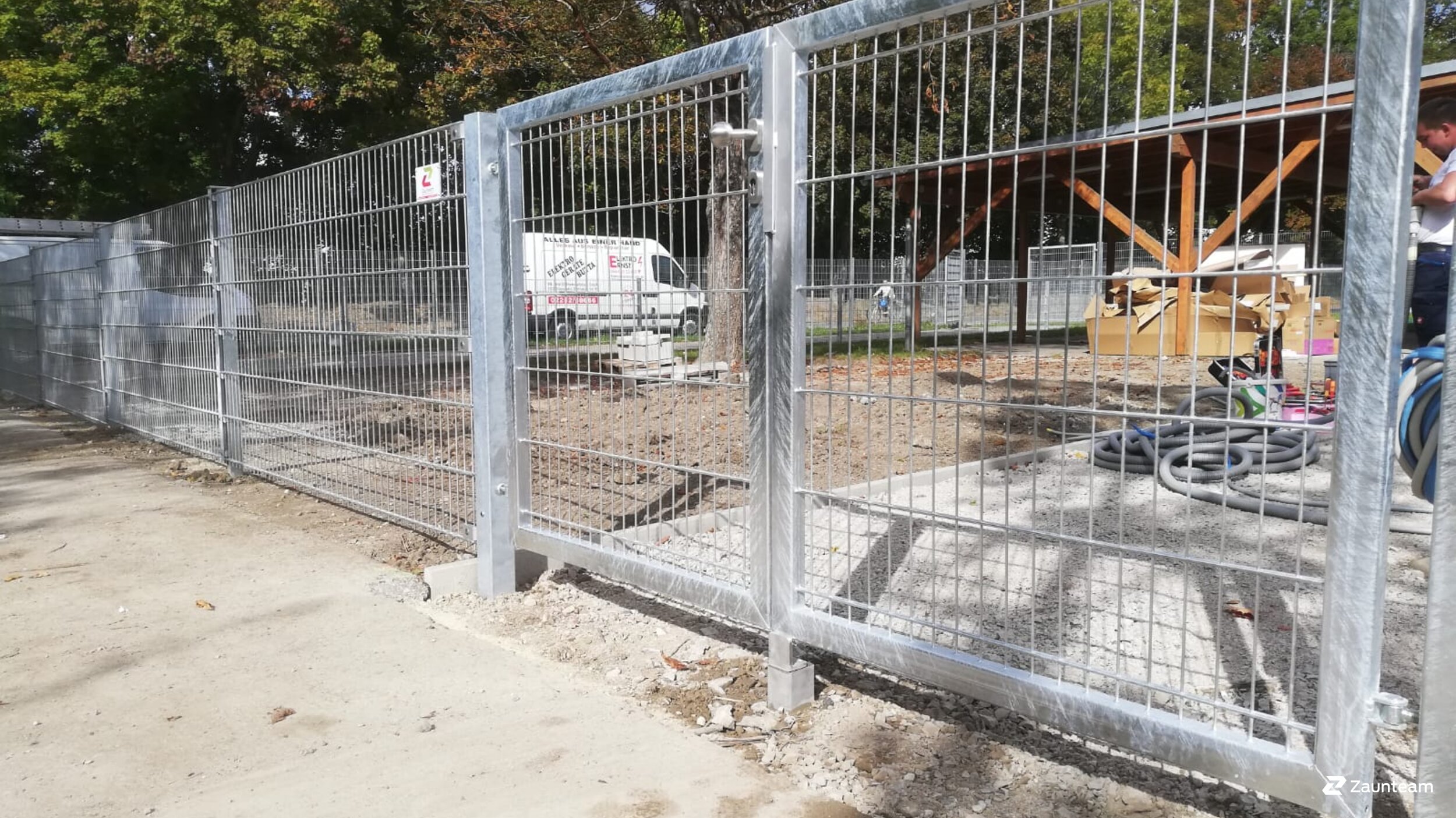 Clôture en panneau double fil de 2019 à 3040 Neulengbach Autriche de Zaunteam Wienerwald.