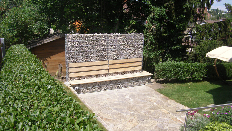 Gabionen Steinkörbe aus dem 2025 in Eichgraben 3032 Österreich von Zaunteam Wienerwald.