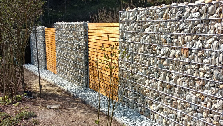 Gabionen Steinkörbe aus dem 2025 in 3011 Irenental Österreich von Zaunteam Wienerwald.