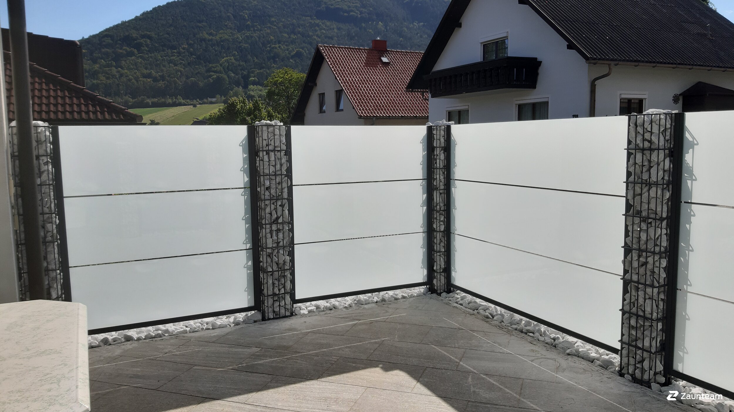 Gabionen Steinkörbe aus dem 2021 in 2640 Hart Österreich von Zaunteam Schneebergland.