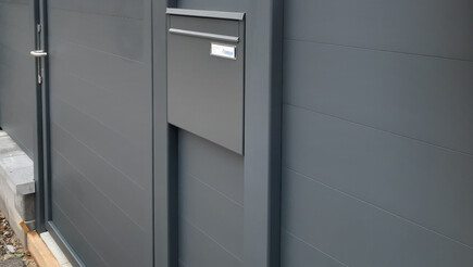 Aluminium Sichtschutz aus dem 2022 in 2630 Ternitz Österreich von Zaunteam Schneebergland.