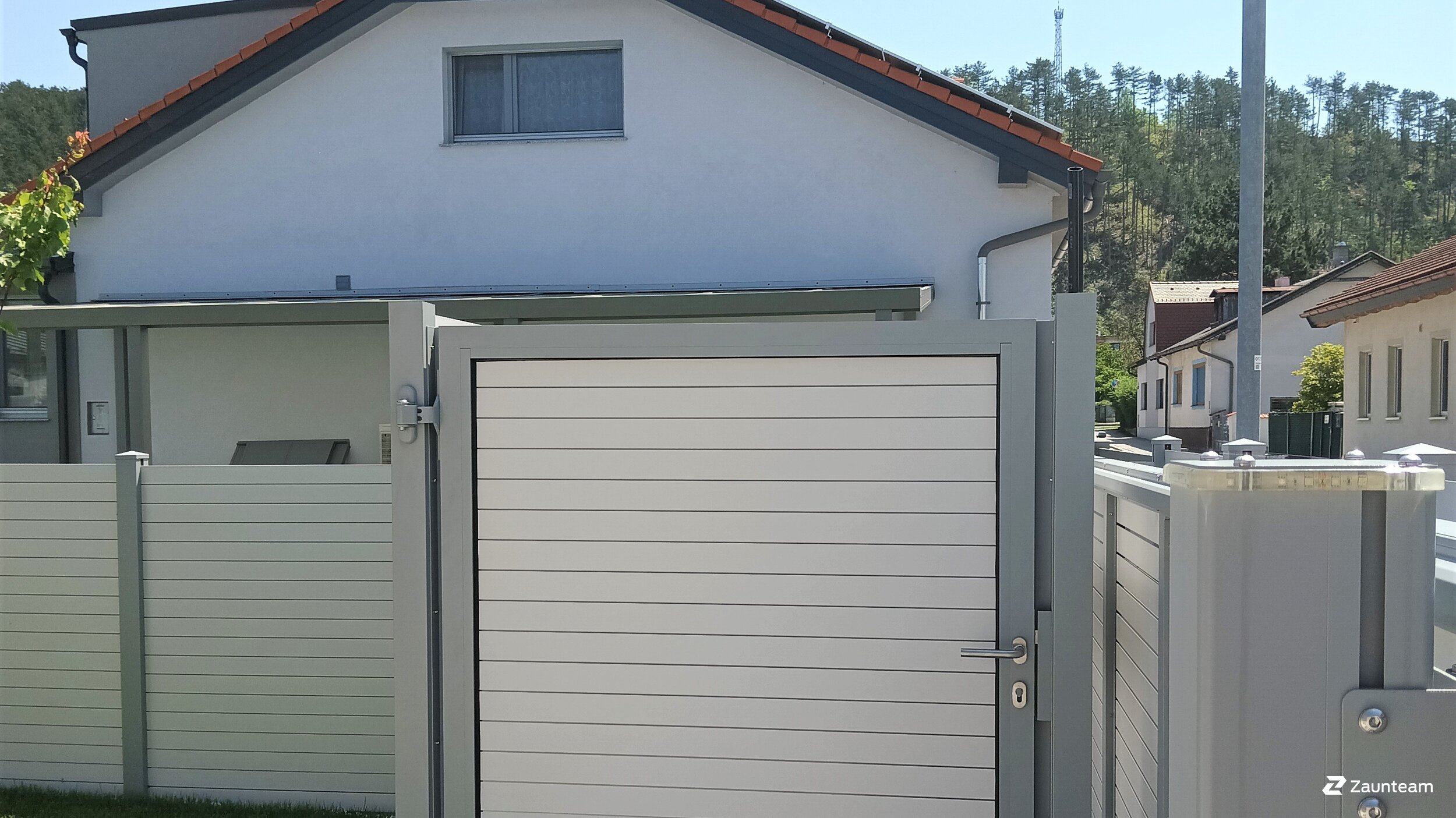 Aluzaun aus dem 2023 in 2632 Wimpassing Österreich von Zaunteam Schneebergland.