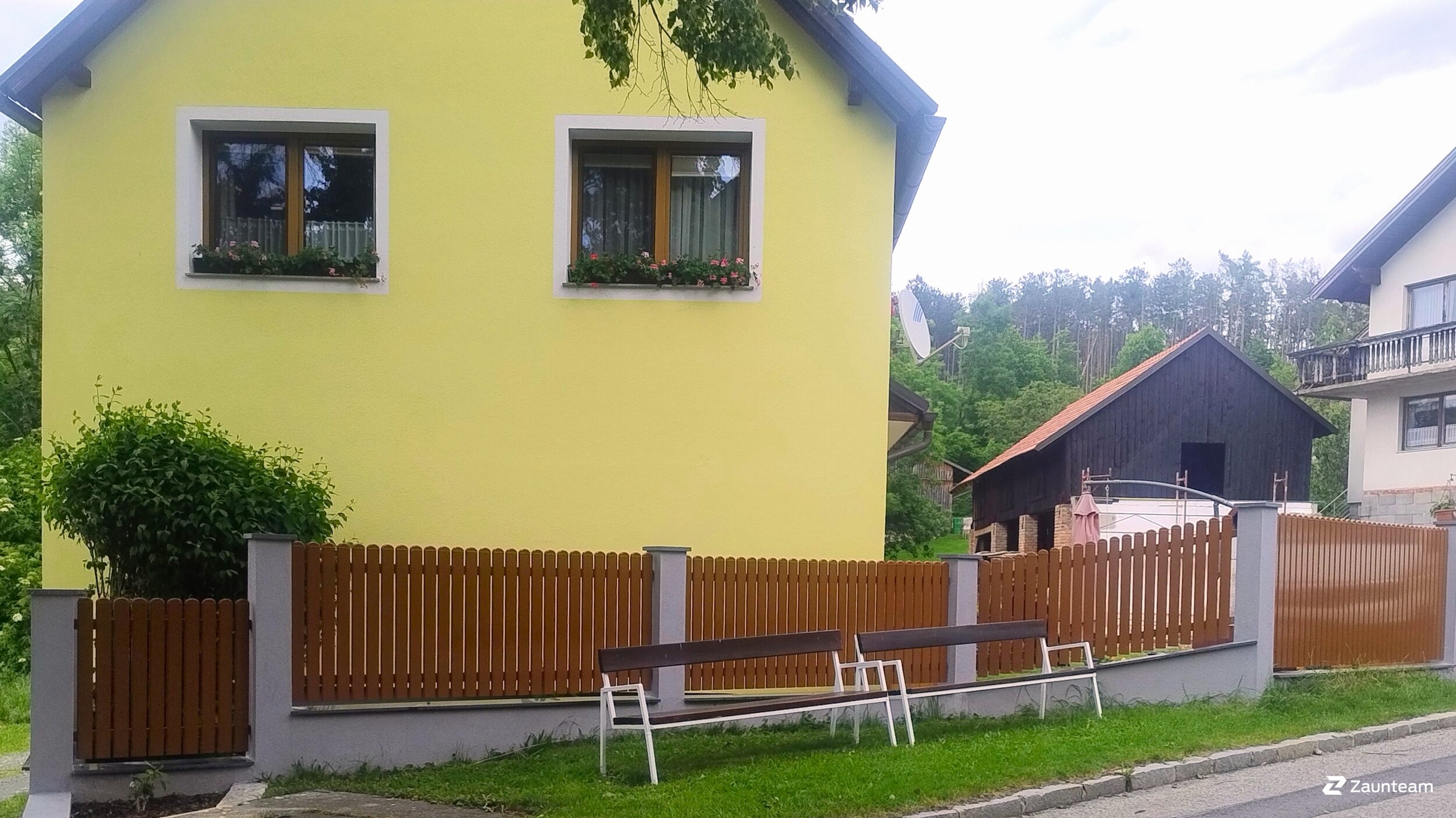 Aluzaun aus dem 2025 in 2632 Wimpassing Österreich von Zaunteam Schneebergland.