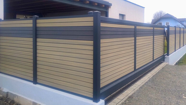 WPC Sichtschutz aus dem 2025 in 2433 Margareten am Moos Österreich von Zaunteam Schneebergland.