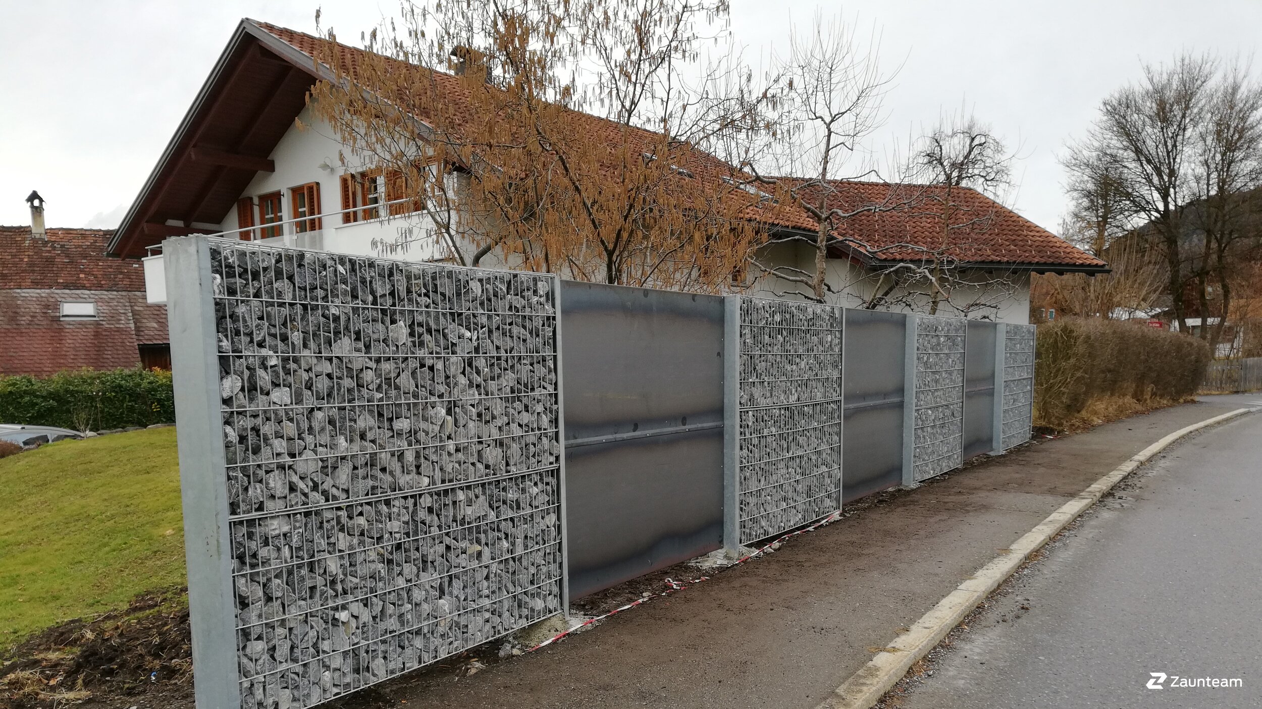 Gabionen Steinkörbe aus dem 2018 in 6832 Sulz-Röthis Österreich von Zaunteam Vorarlberg.