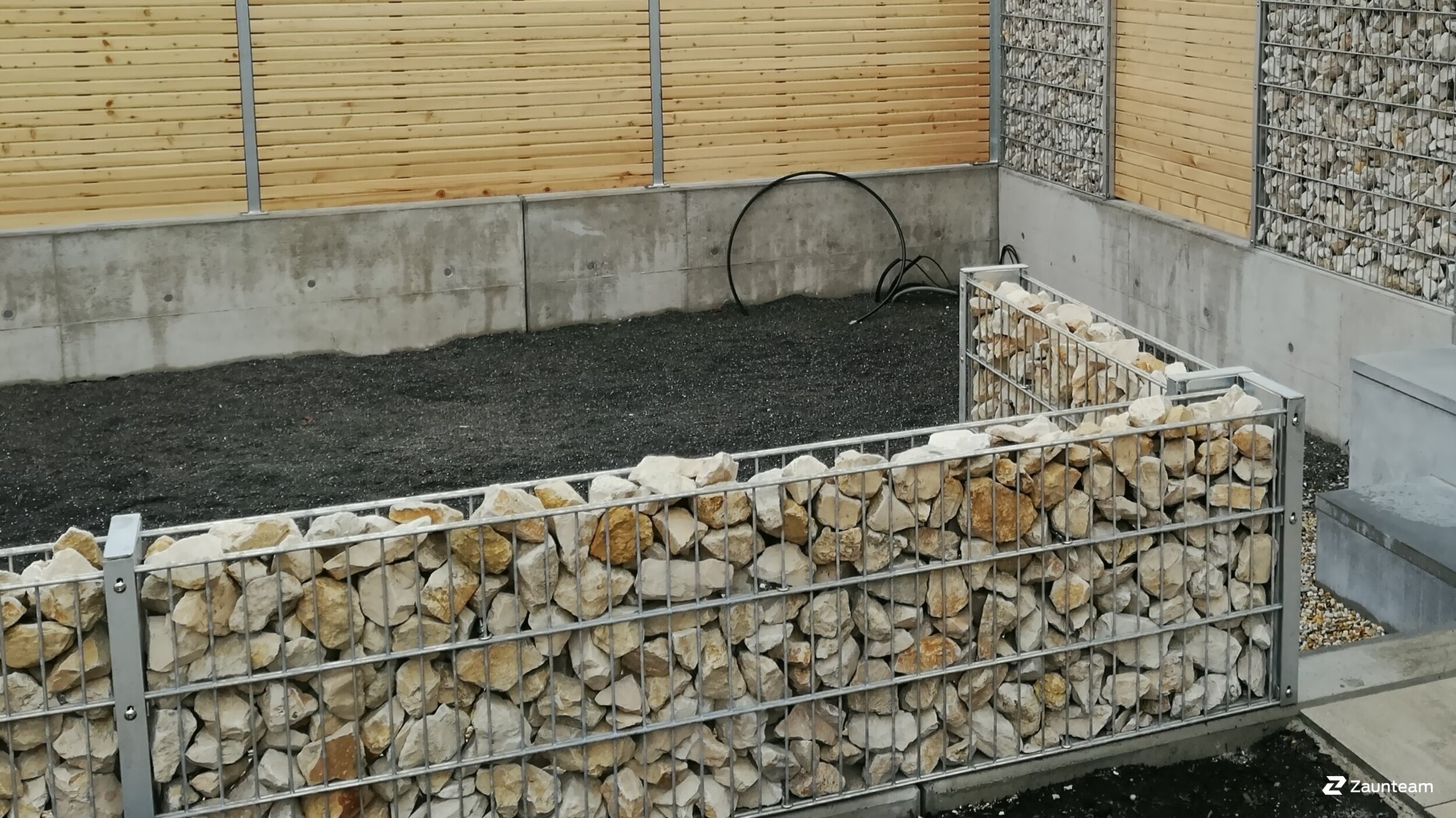 Gabionen Steinkörbe aus dem 2019 in 6850 Dornbirn Österreich von Zaunteam Vorarlberg.