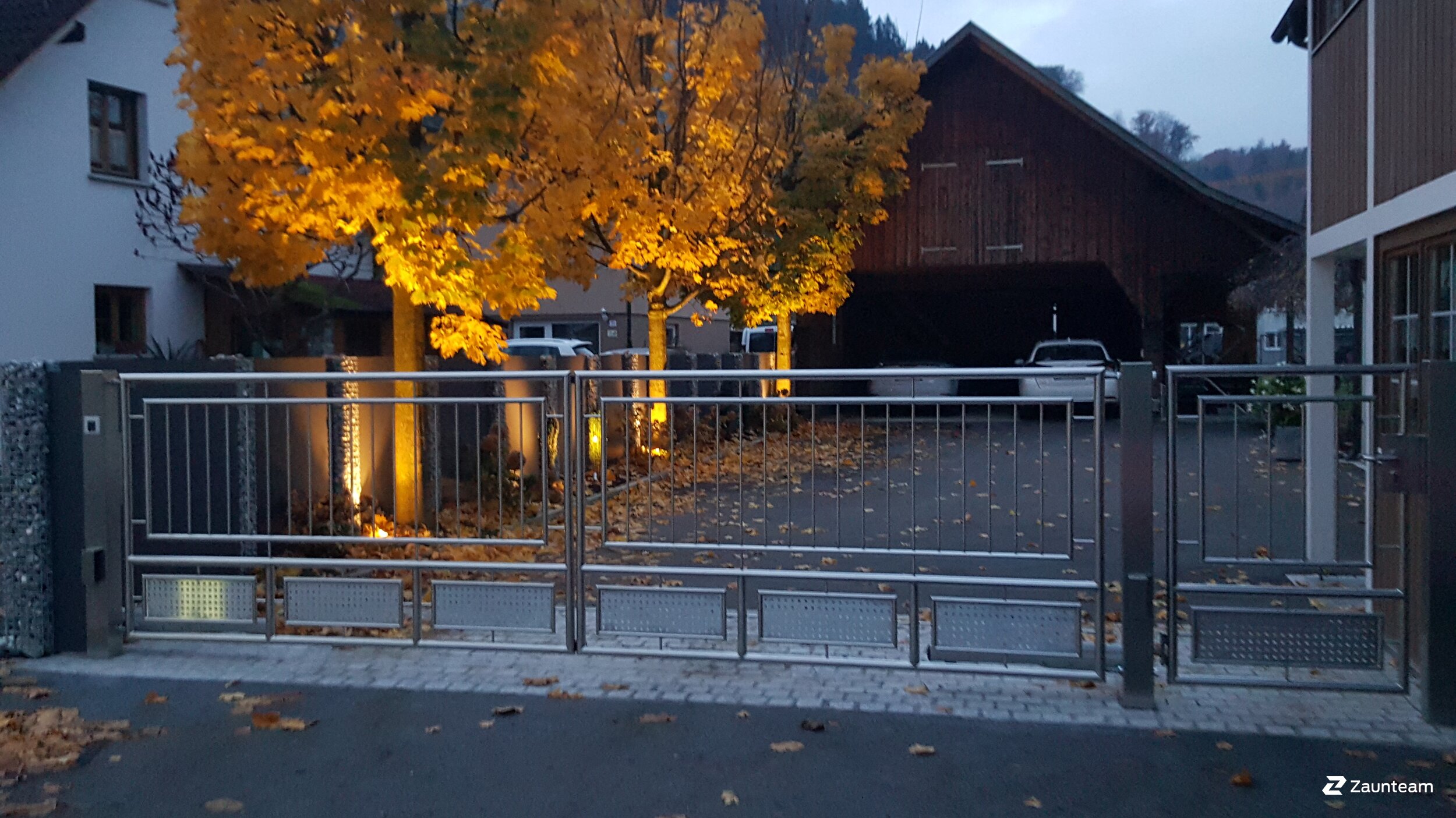 Clôture en acier inoxydable de 2017 à 6842 Koblach Autriche de Zaunteam Vorarlberg.