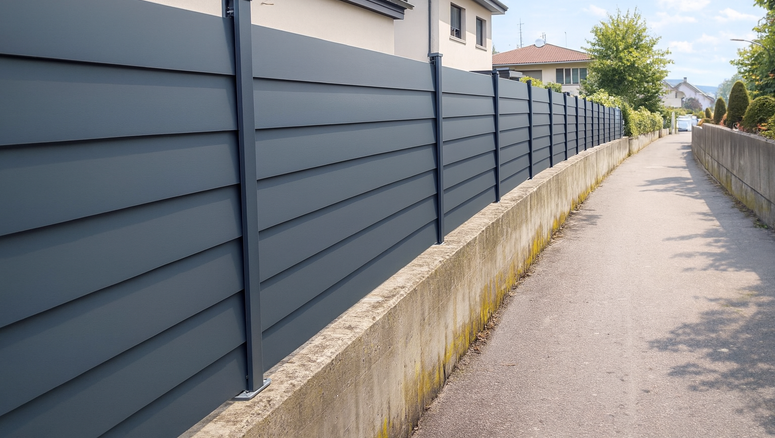 Aluminium Sichtschutz aus dem 2025 in 6840 Götzis Österreich von Zaunteam Vorarlberg.