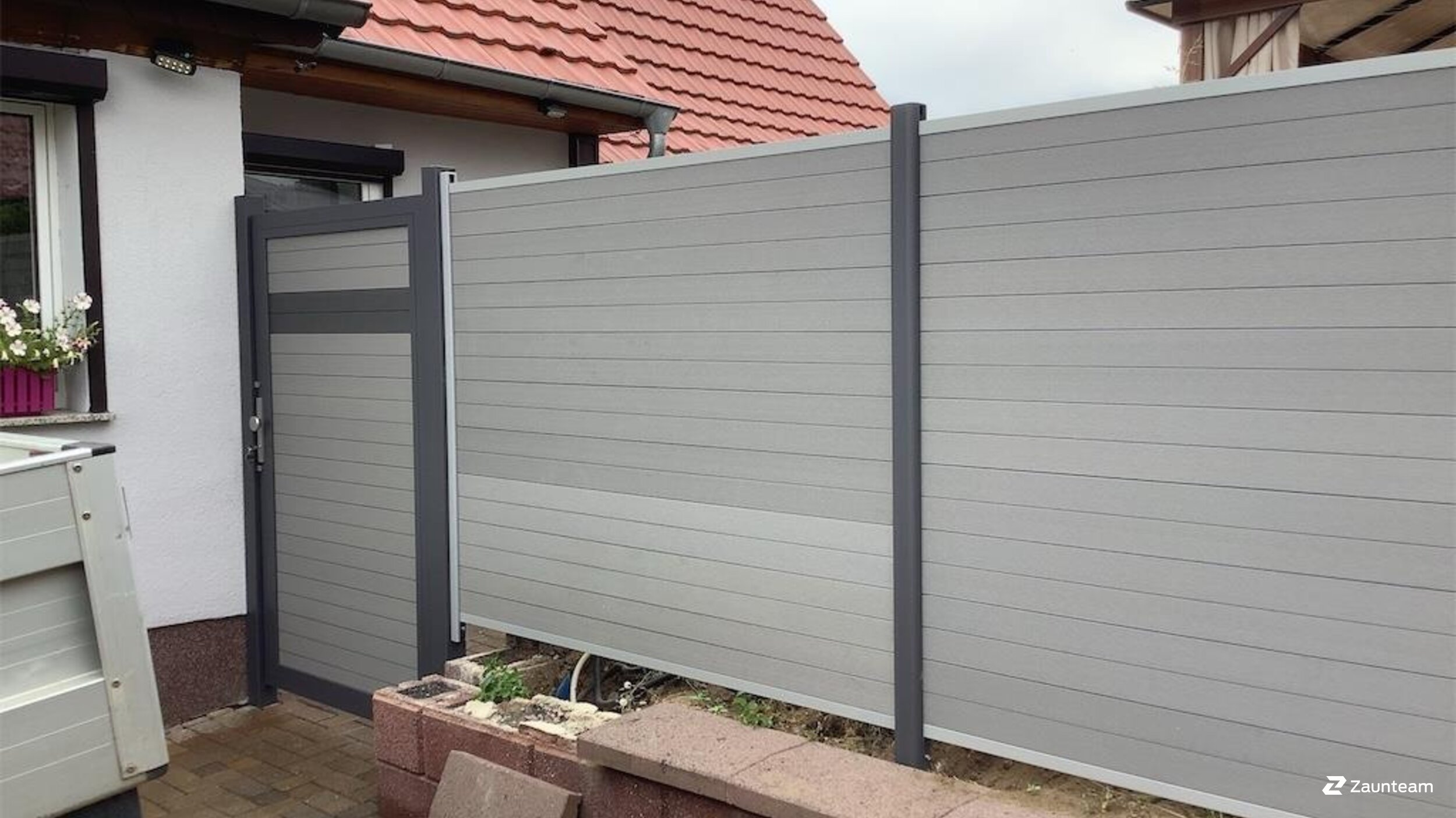 Pare-vue en WPC de 2023 à 06295 Lutherstadt Eisleben Allemagne de Zaunteam Halle.