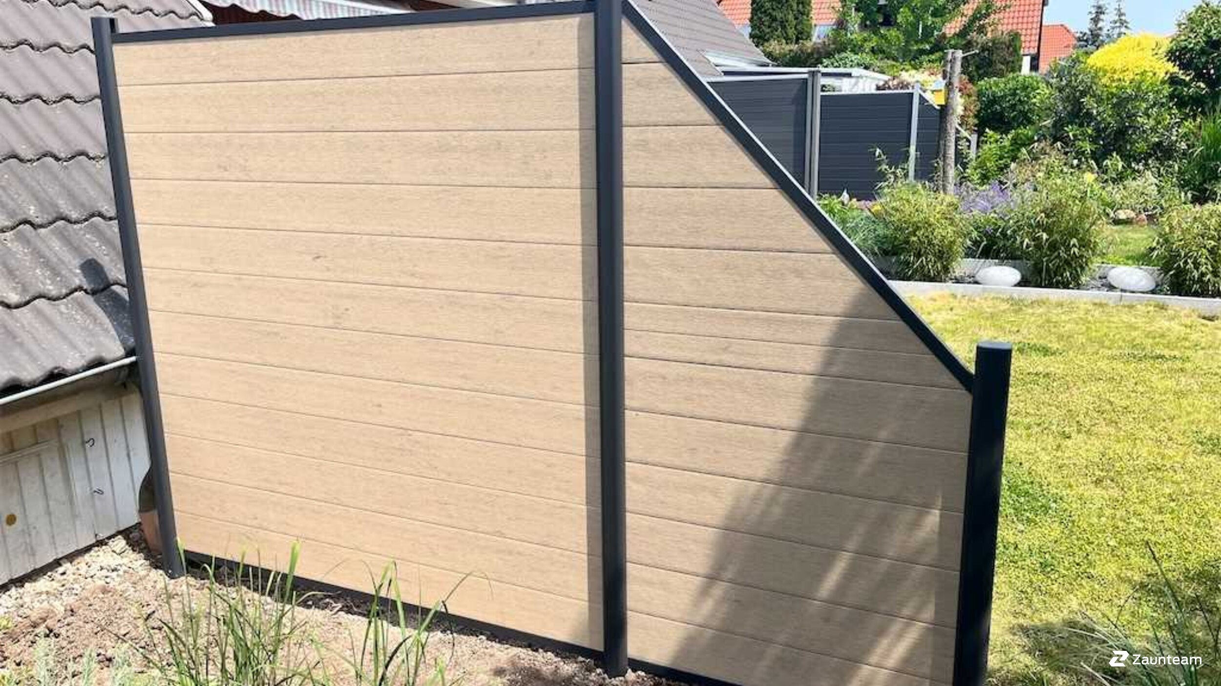 Pare-vue en WPC de 2023 à 06198 Salzatal Allemagne de Zaunteam Halle.