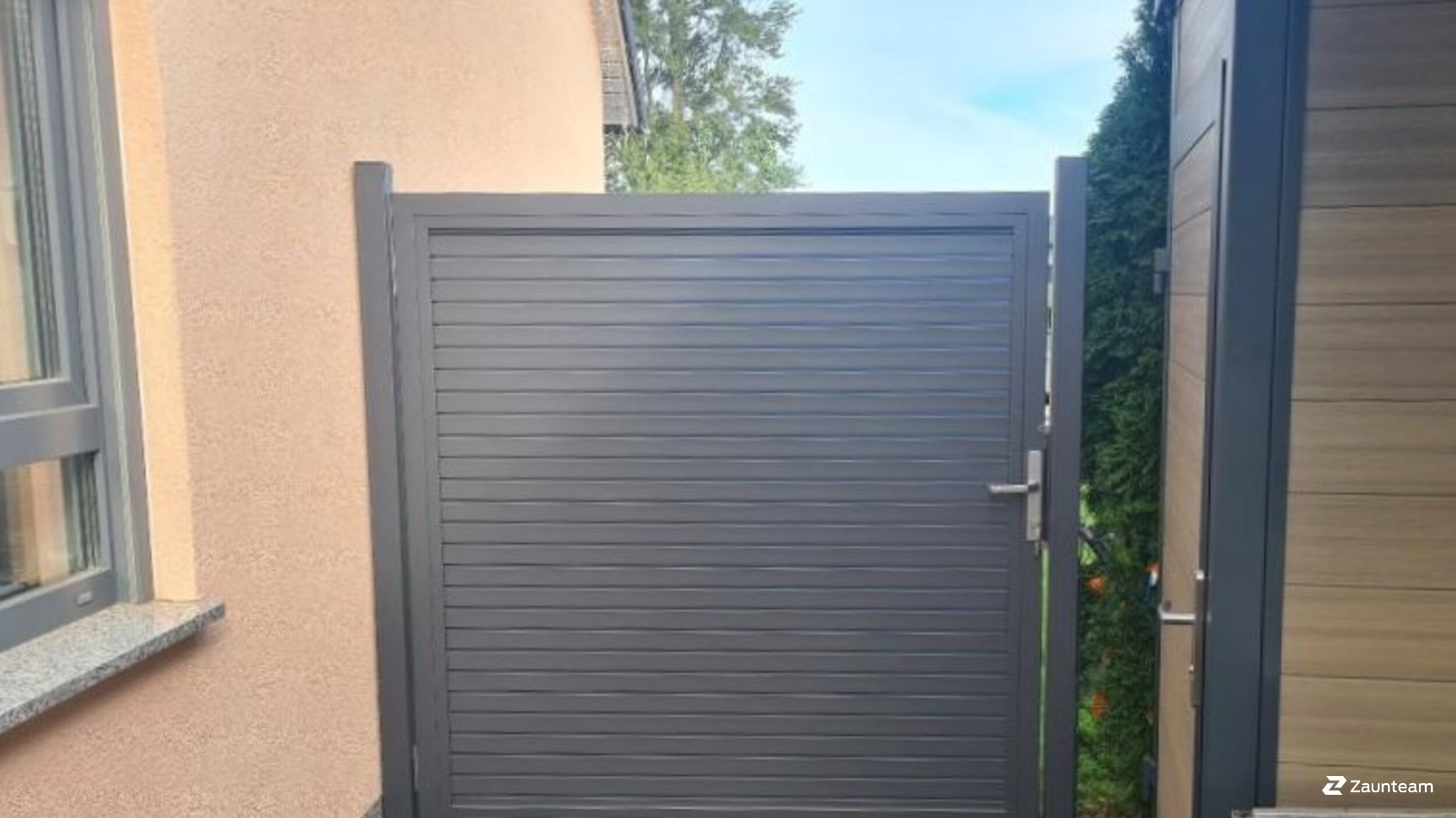 Aluminium Sichtschutz aus dem 2023 in 06179 Teutschenthal Deutschland von Zaunteam Halle.