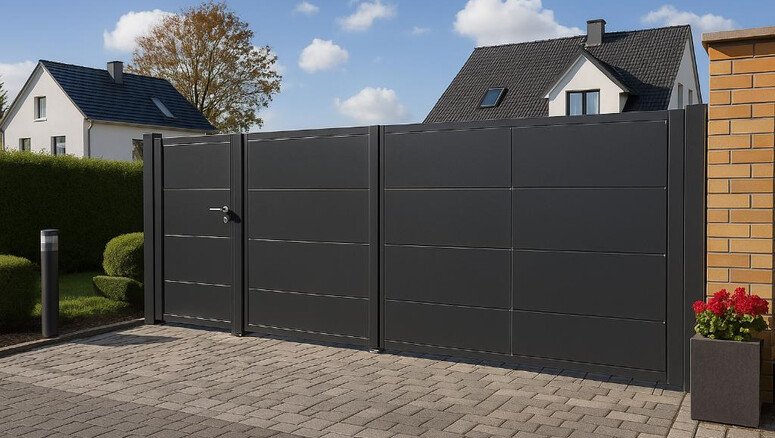 Aluminium Sichtschutz aus dem 2025 in 06184 Kabelsketal Deutschland von Zaunteam Halle.