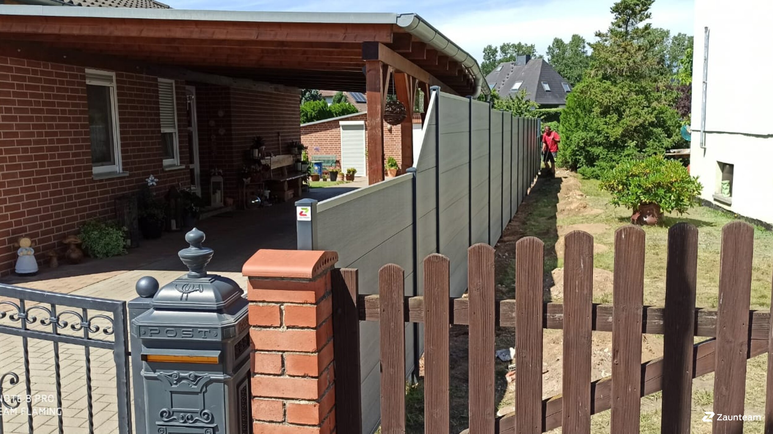 Pare-vue en WPC de 2020 à 06905 Bad- Schmiedeberg Allemagne de Zaunteam Fläming.