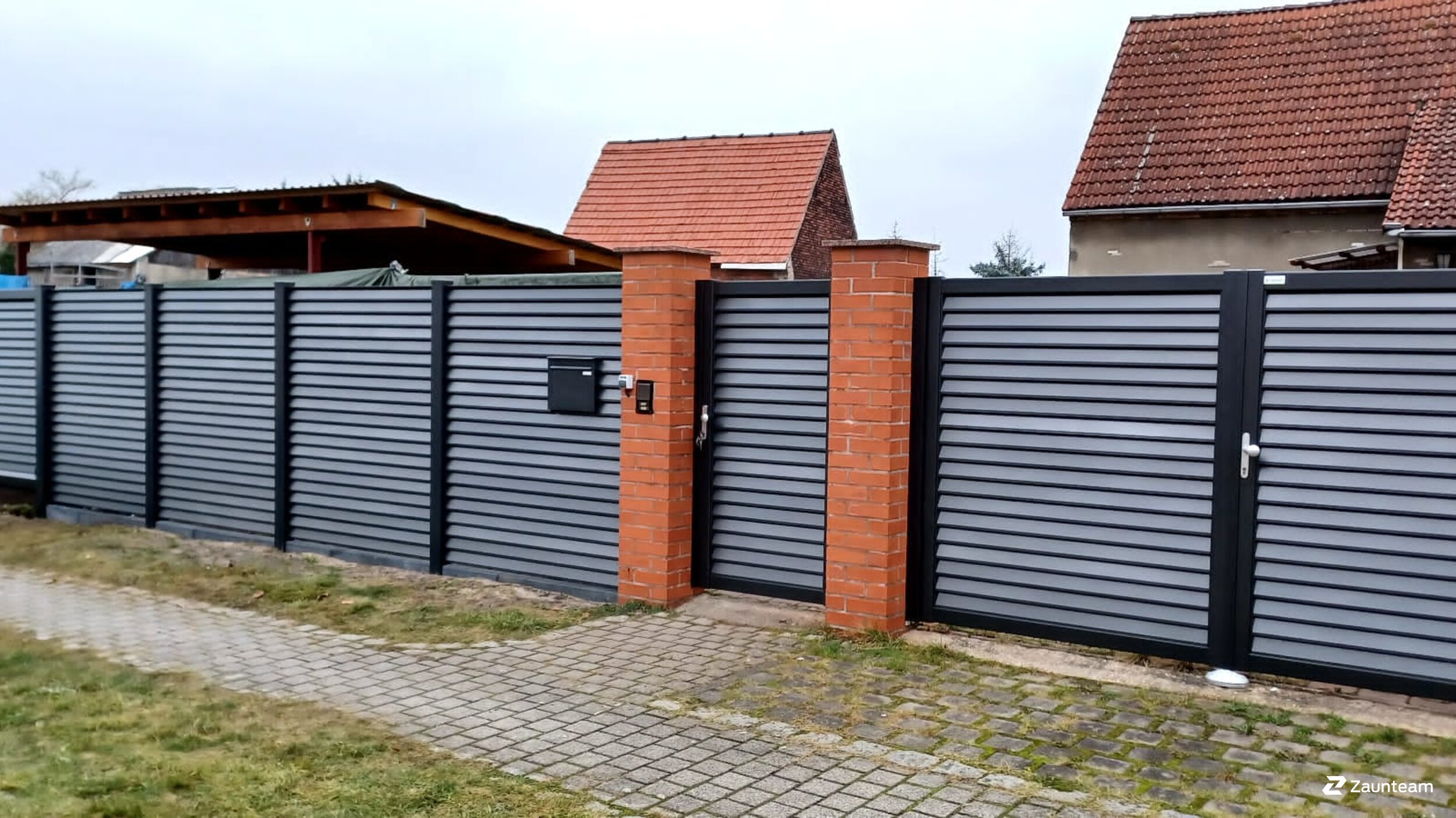 Protection brise-vue en aluminium de 2021 à 06785 Oranienbaum-Wörlitz Allemagne de Zaunteam Fläming.