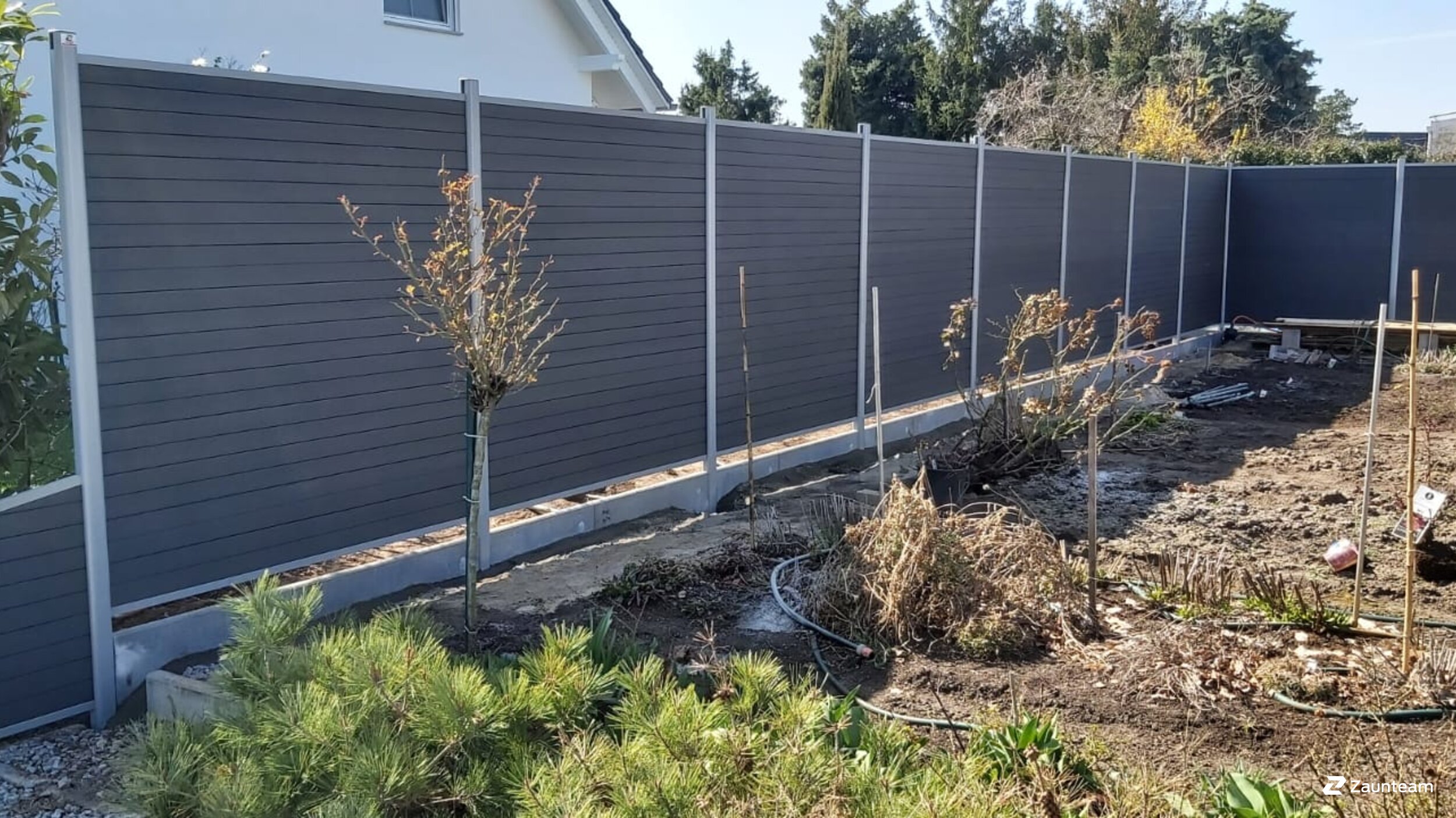 Pare-vue en WPC de 2021 à 06774 Pouch Allemagne de Zaunteam Fläming.