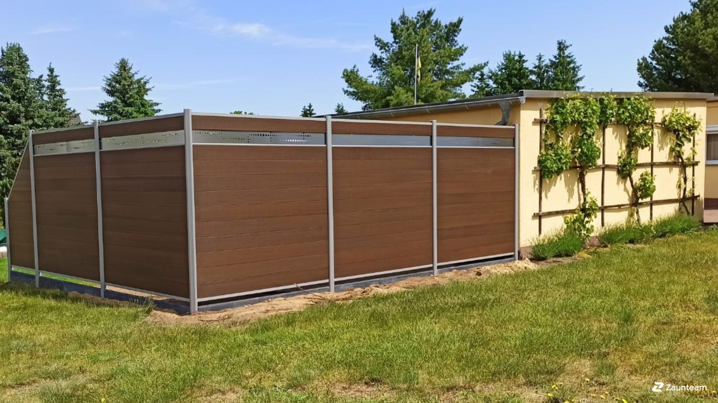 WPC Sichtschutz aus dem 2021 in 06888 Lutherstadt Wittenberg Deutschland von Zaunteam Fläming.