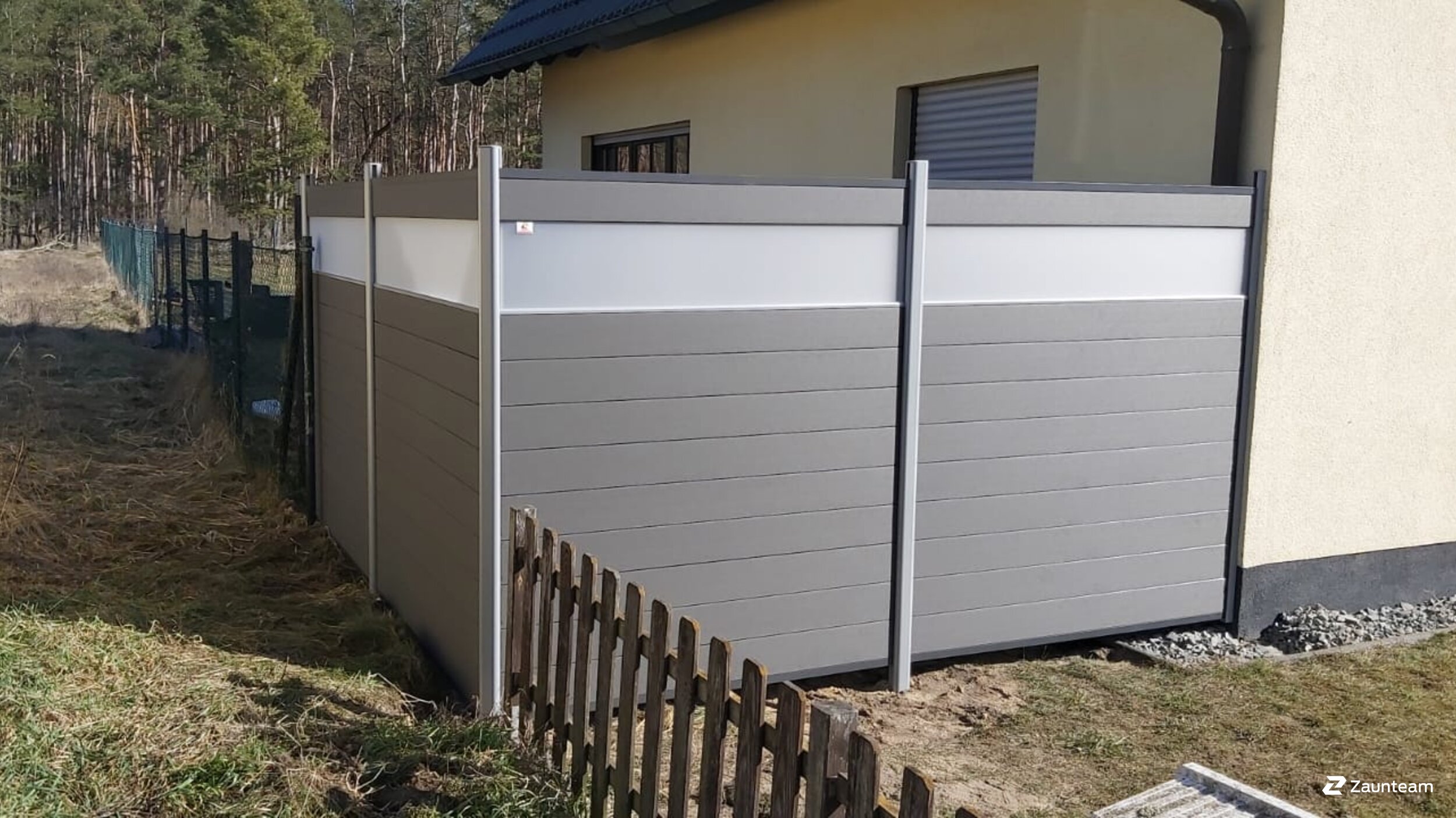 WPC Sichtschutz aus dem 2021 in 06869 Coswig (Anahlt) Deutschland von Zaunteam Fläming.