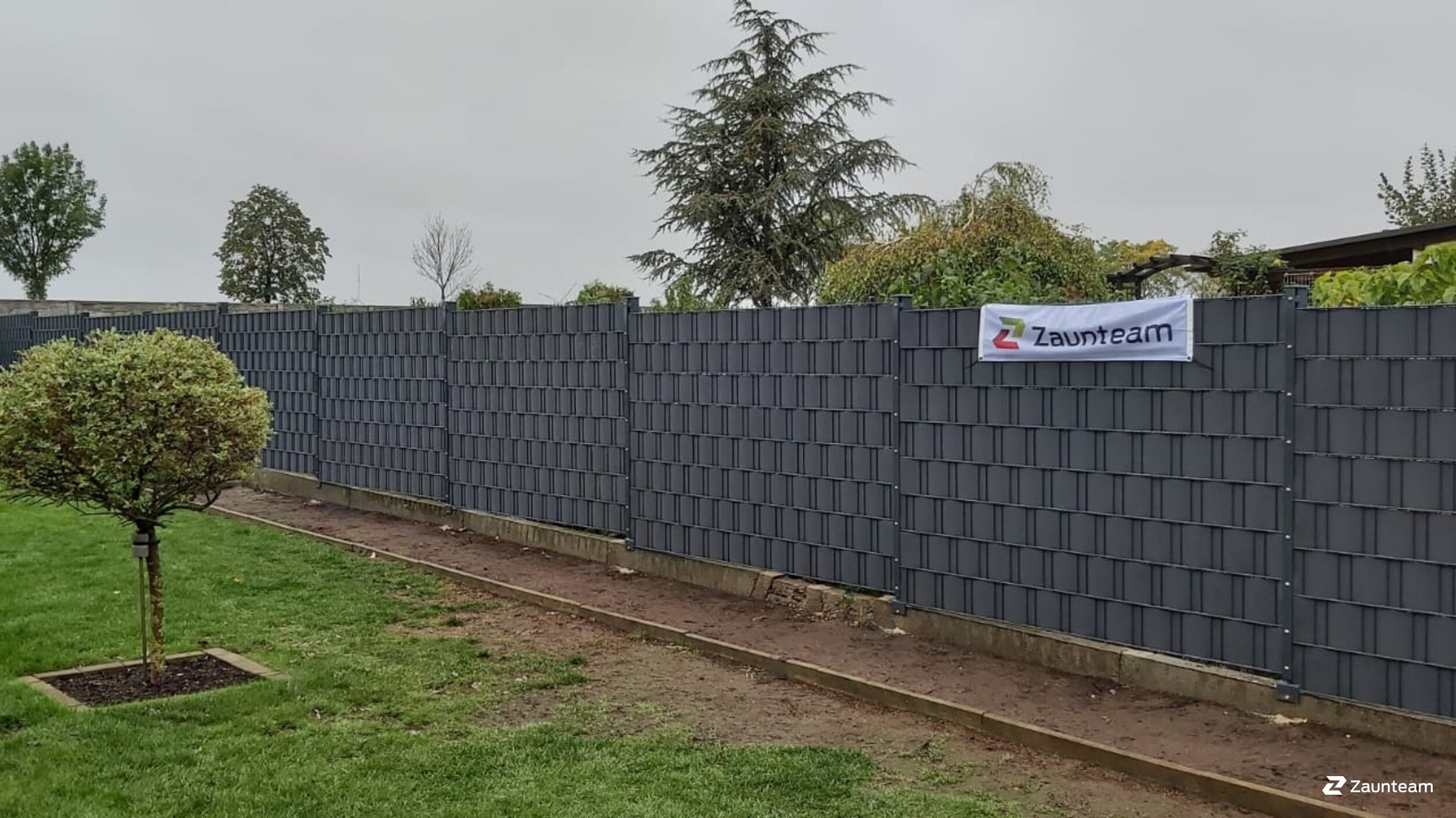 Protection brise-vue en tressage de 2020 à 06386 Osternienburger Land  Allemagne de Zaunteam Fläming.