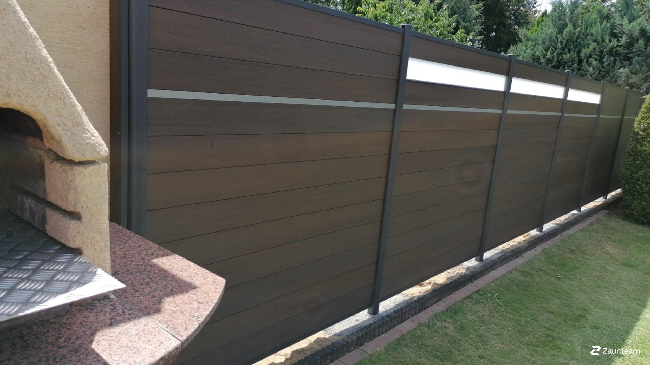 Pare-vue en WPC de 2020 à 06917 Jessen Allemagne de Zaunteam Fläming.