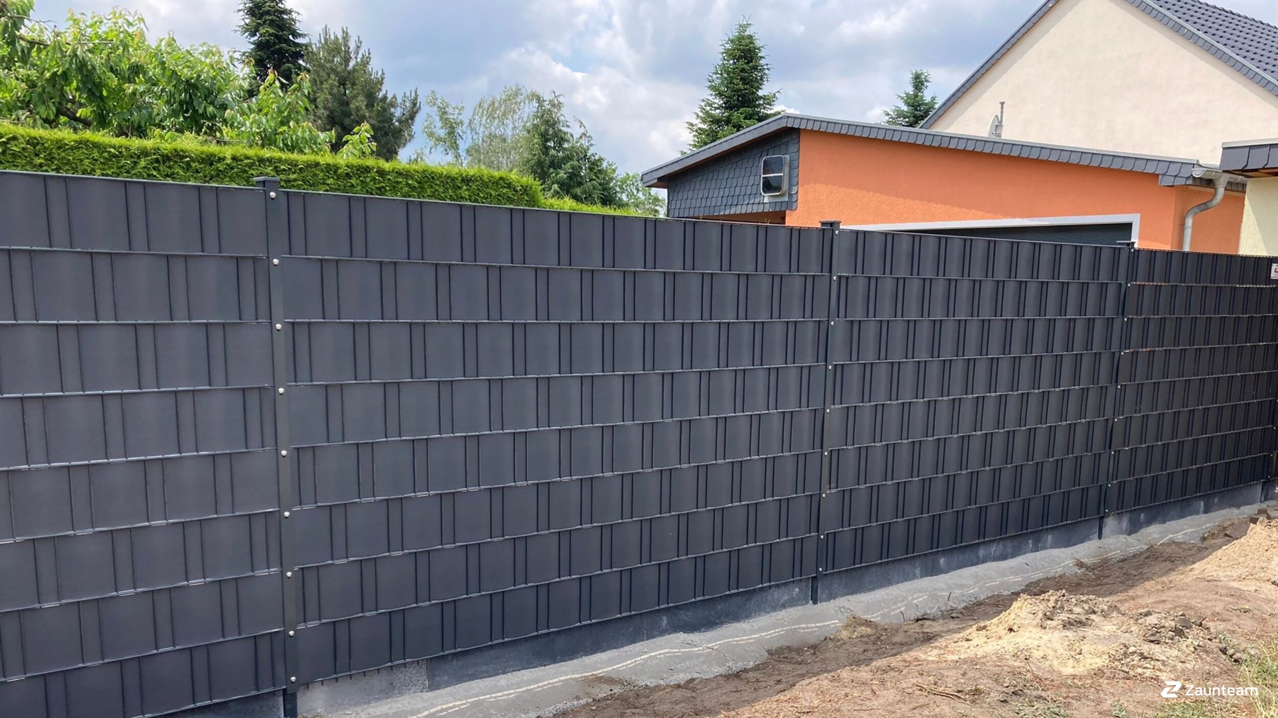 Protection brise-vue en tressage de 2023 à 39279 Loburg Allemagne de Zaunteam Fläming.