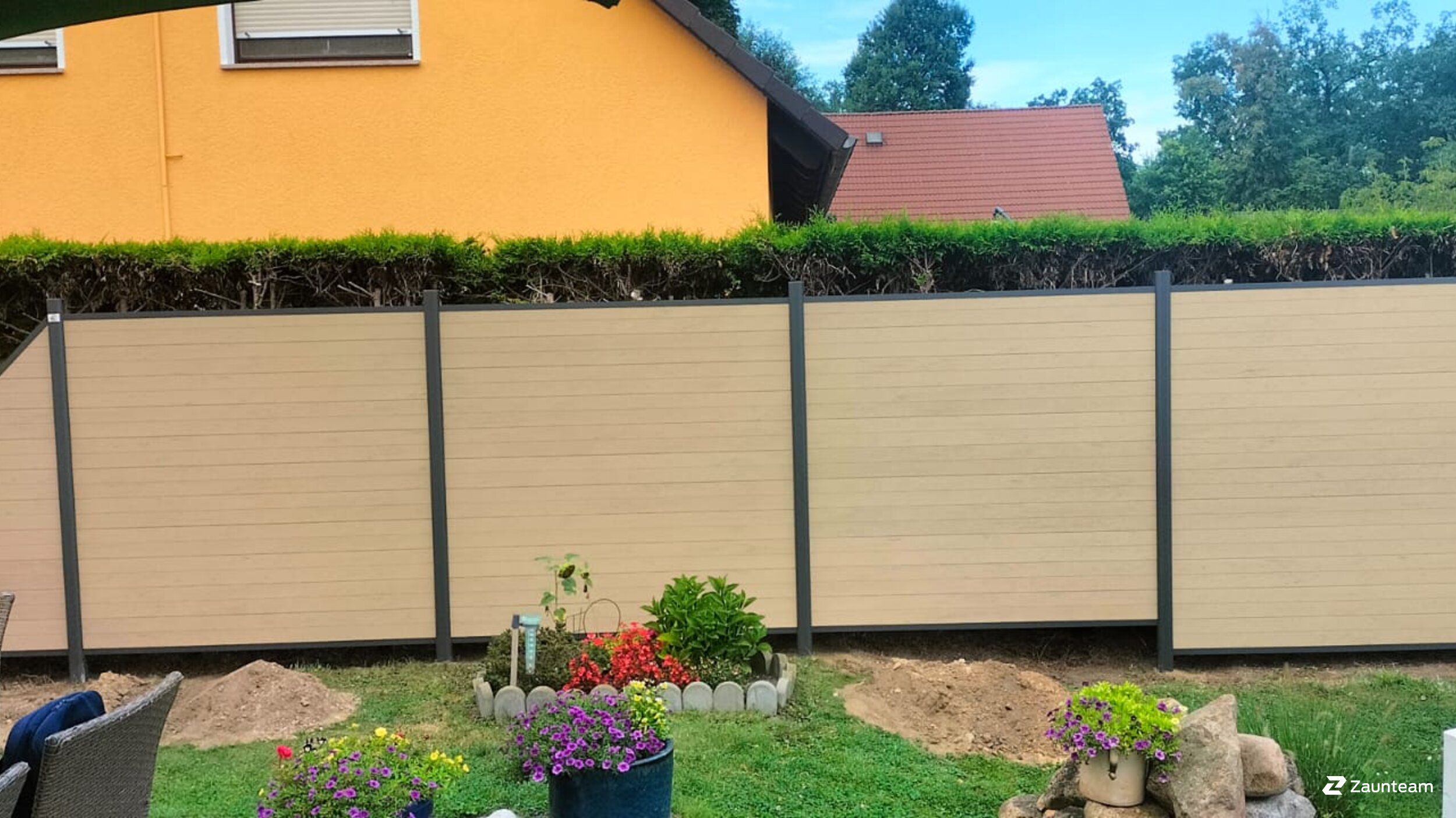 WPC Sichtschutz aus dem 2023 in 14827 Wiesenburg (Mark) Deutschland von Zaunteam Fläming.