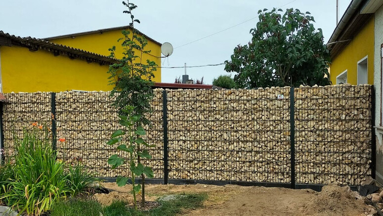 Gabionen Steinkörbe aus dem 2024 in 39264 Dobritz Deutschland von Zaunteam Fläming.