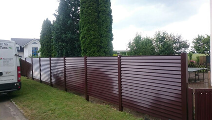 Protection brise-vue en aluminium de 2017 à 06886 Pratau Allemagne de Zaunteam Fläming.