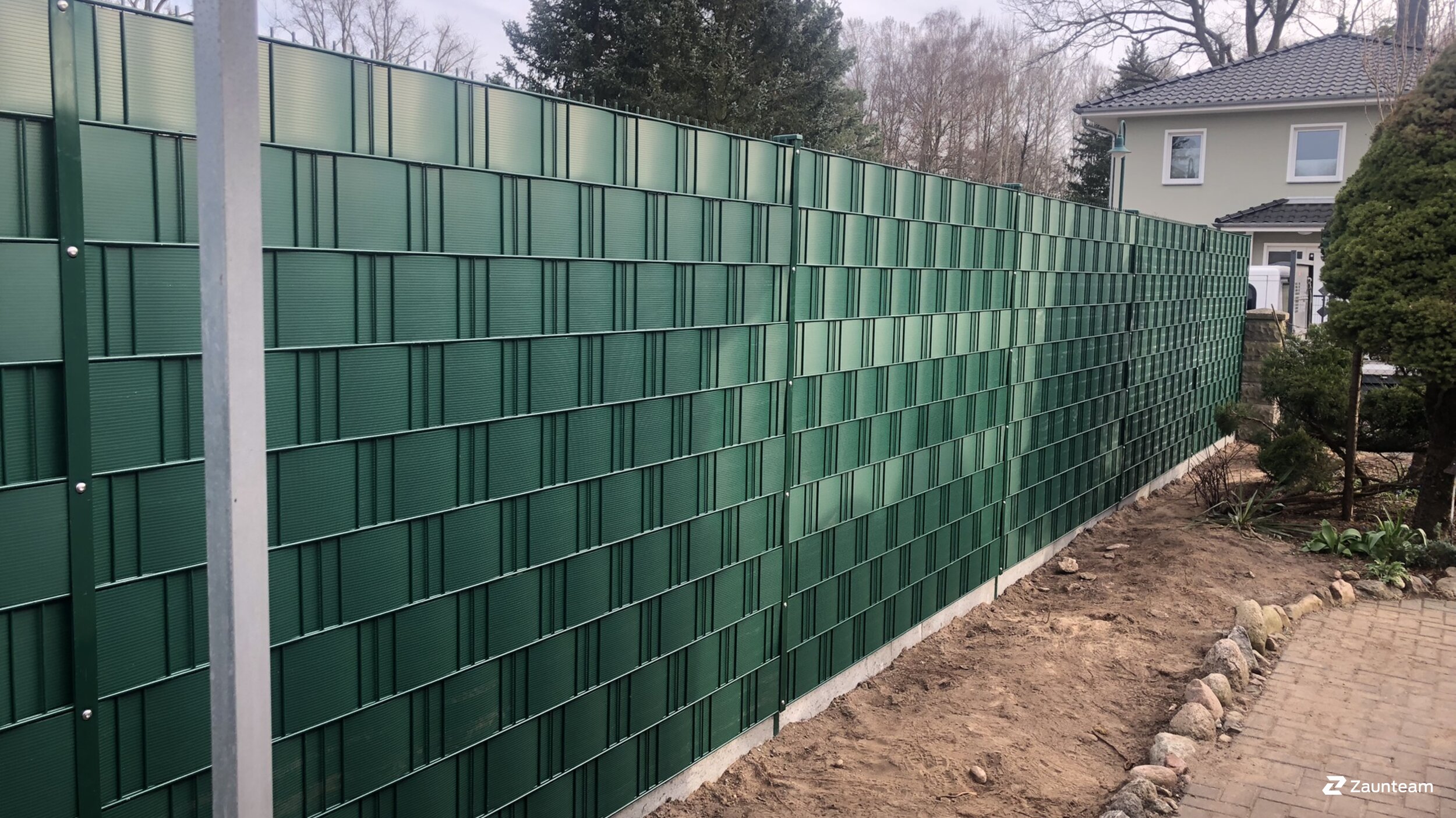 Protection brise-vue en tressage de 2024 à 16341 Panketal Allemagne de Zaunteam Pasewalk.