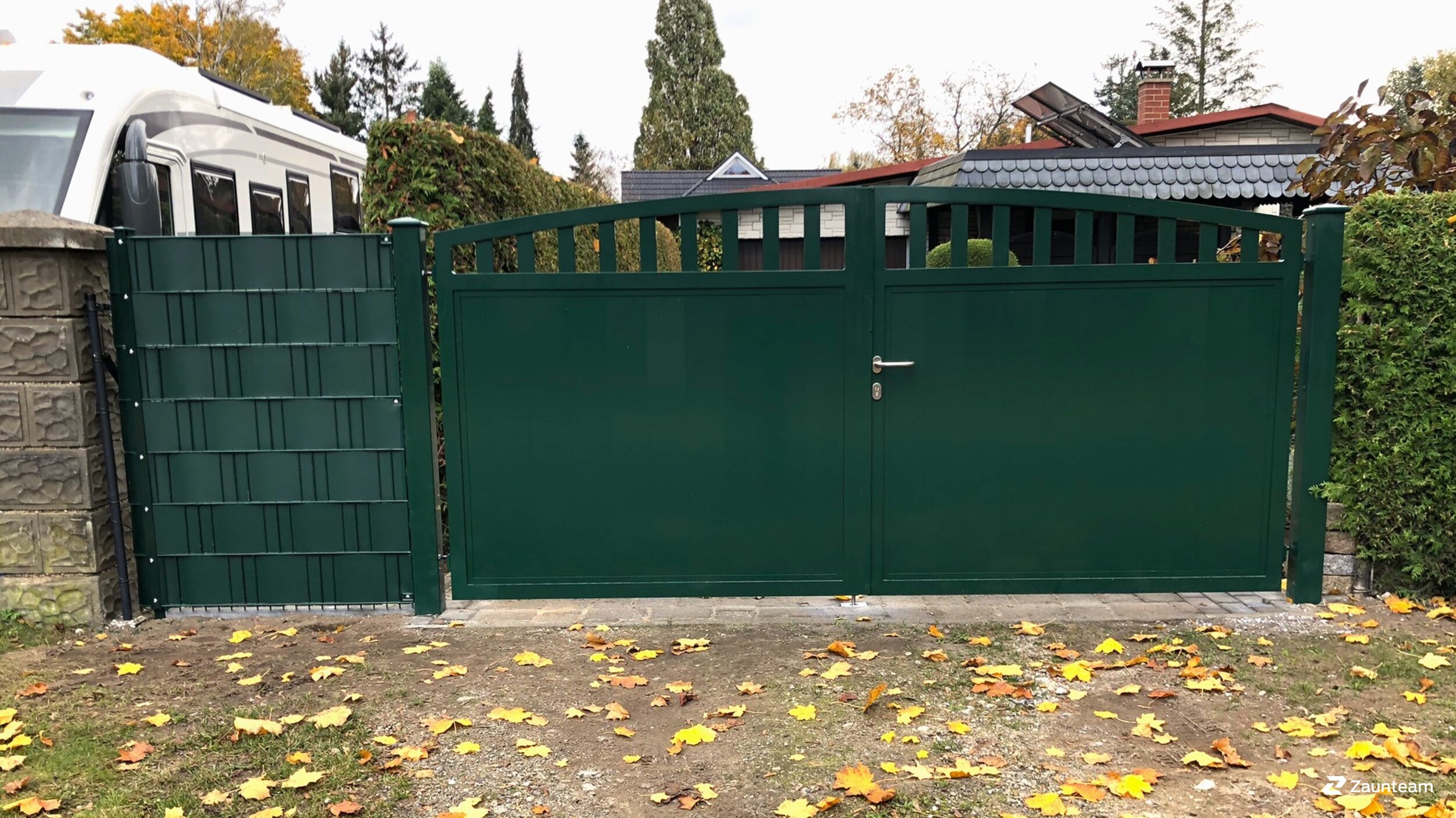 Aluminium Sichtschutz aus dem 2024 in 16341 Panketal Deutschland von Zaunteam Pasewalk.